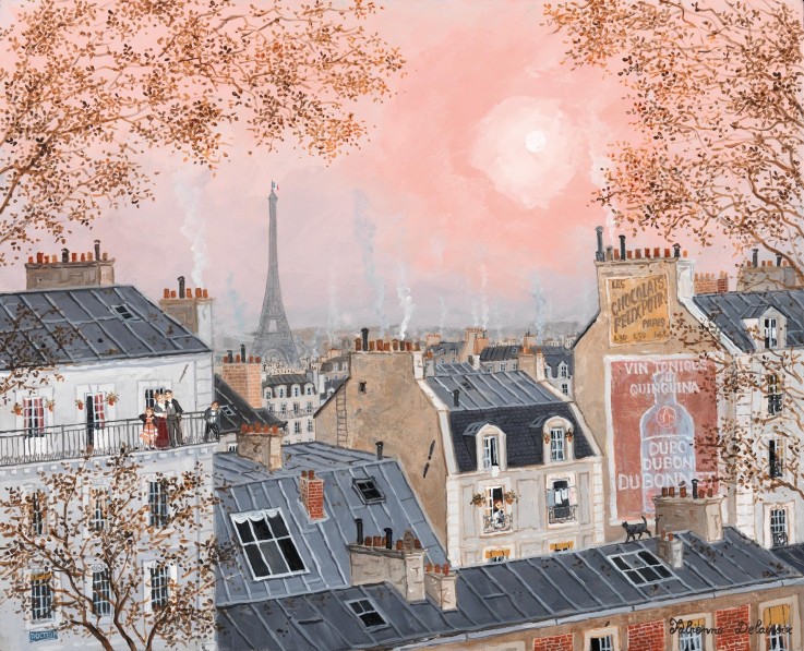 CIEL ROSE EN HIVER
