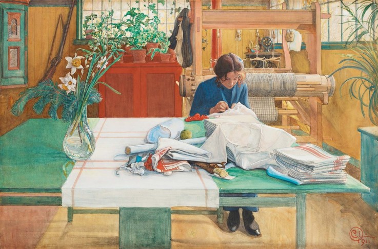 JEUNE FILLE COUSANT
