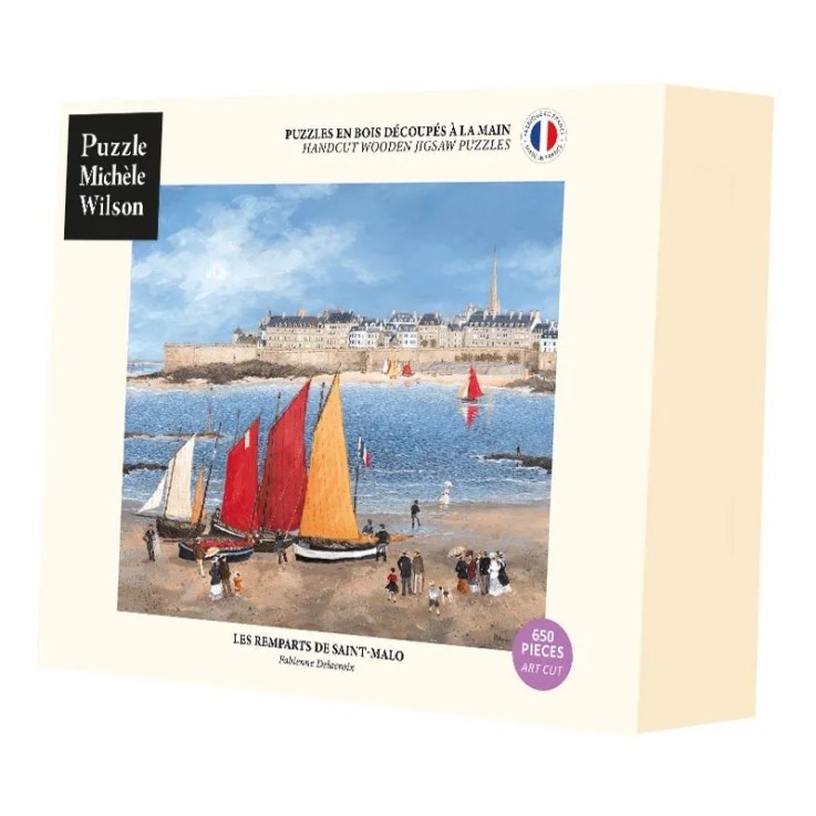 Puzzle en bois 650 pièces Les remparts de Saint-Malo