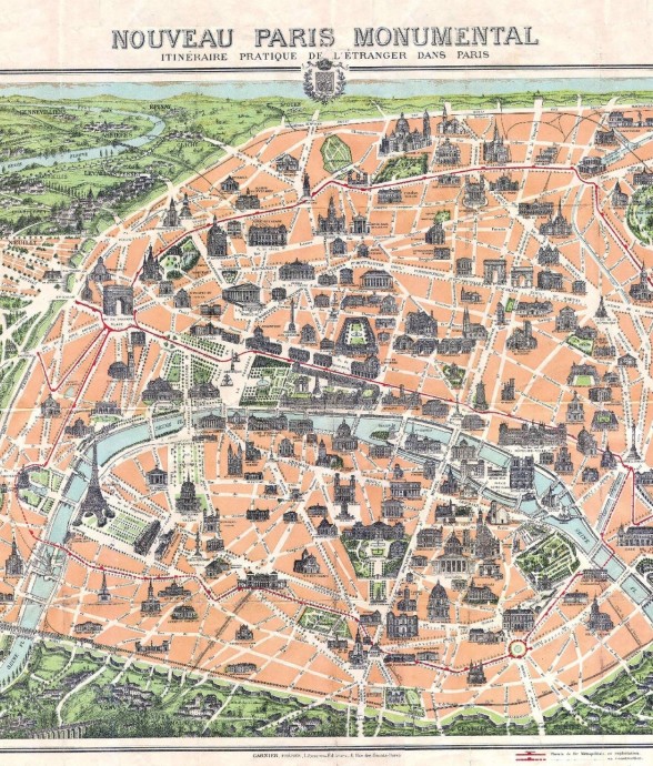 PLAN DE PARIS MONUMENTAL