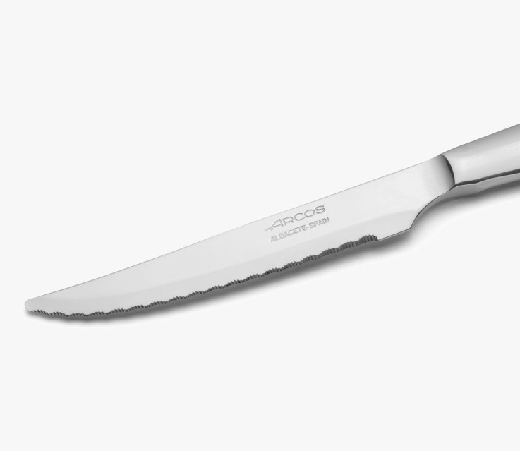 Couteau cranté à steak Steel-Force Acier Inoxydable (inox) lame 11 cm