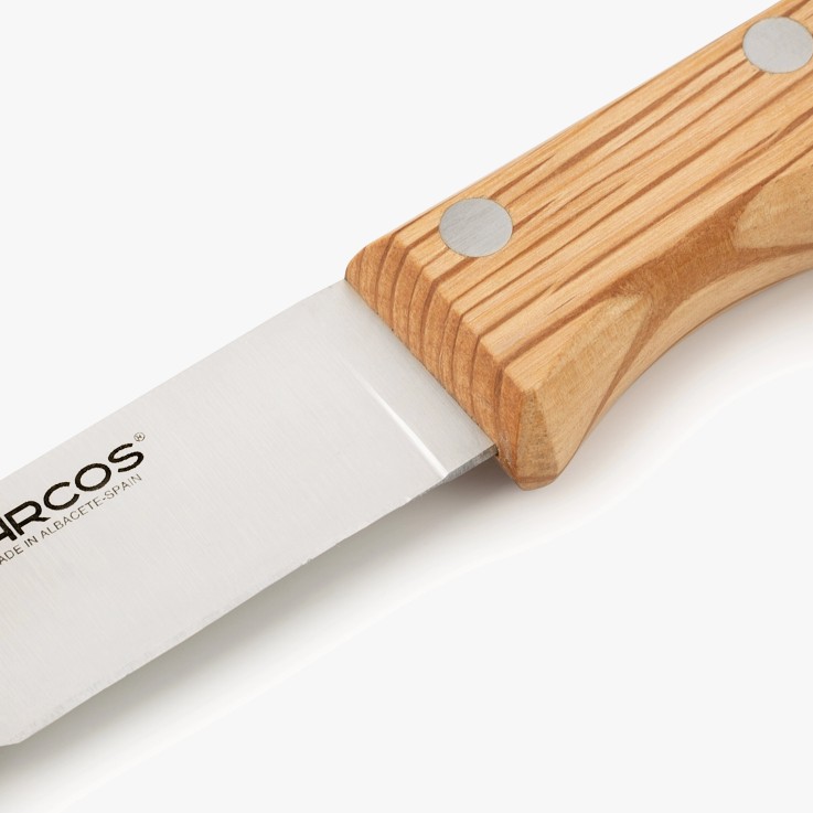 Couteau à steak en bois de chêne Acier inoxydable (inox) lame 12,5 cm