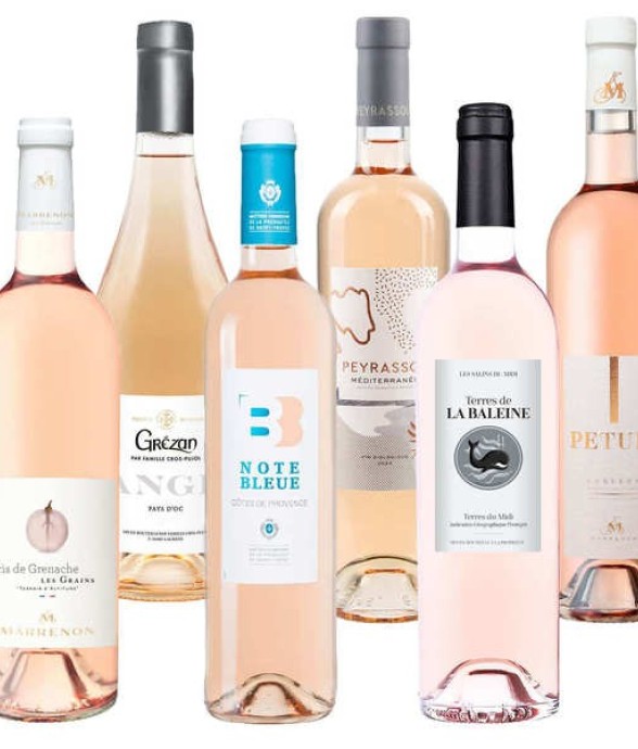 Assortiment de 6 rosés...