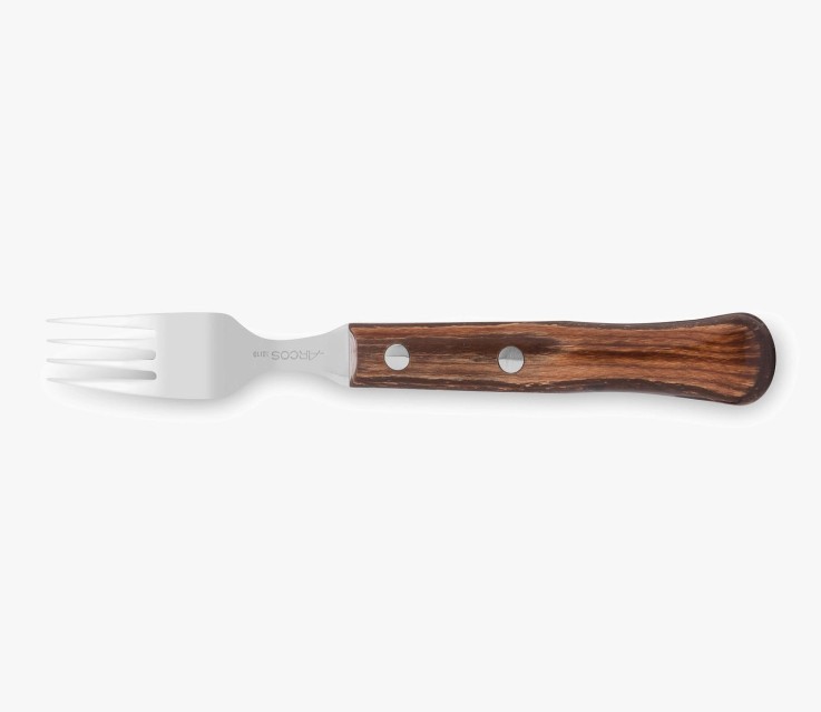 Fourchette à steak en bois de hêtre Acier inoxydable (inox) 20,6 cm