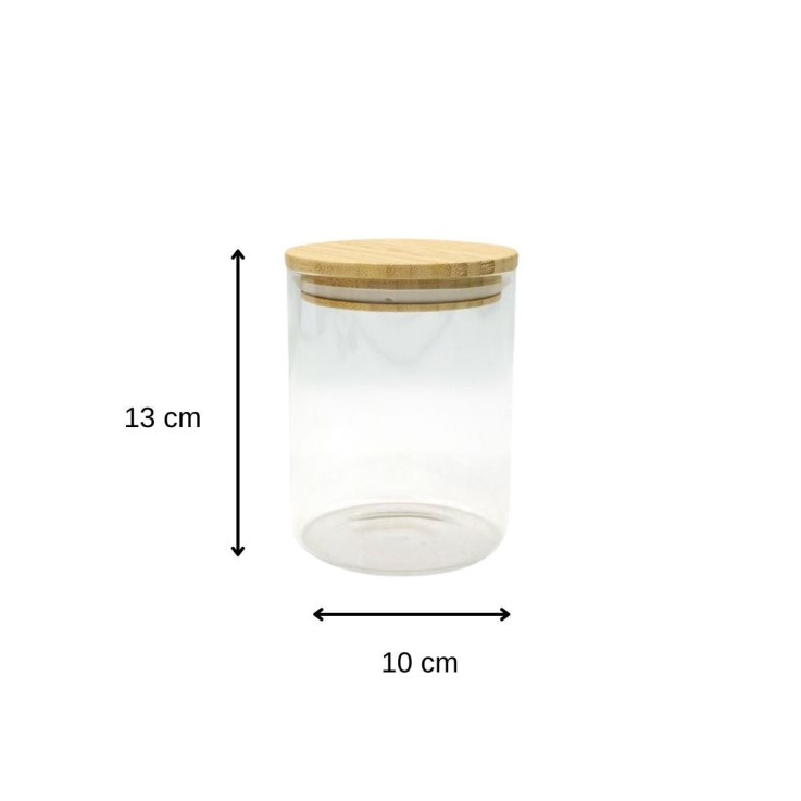 Lot de 2 boîtes en verre avec couvercle hermétique Fackelmann Nature Divers