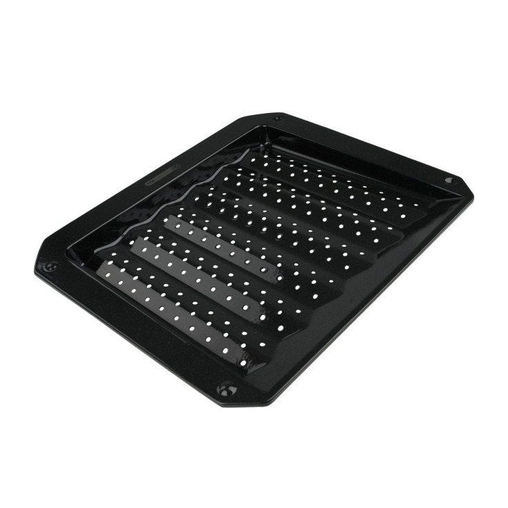 Plaque ondulée et perforée pour four et barbecue en tôle 38 x 33 cm FM Professional Barbecue