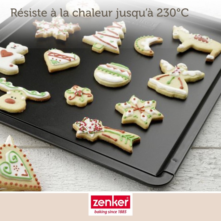 Ensemble de 2 Plaques à pâtisserie extensible de 37 à 52 x 33 cm Zenker Black Metallic