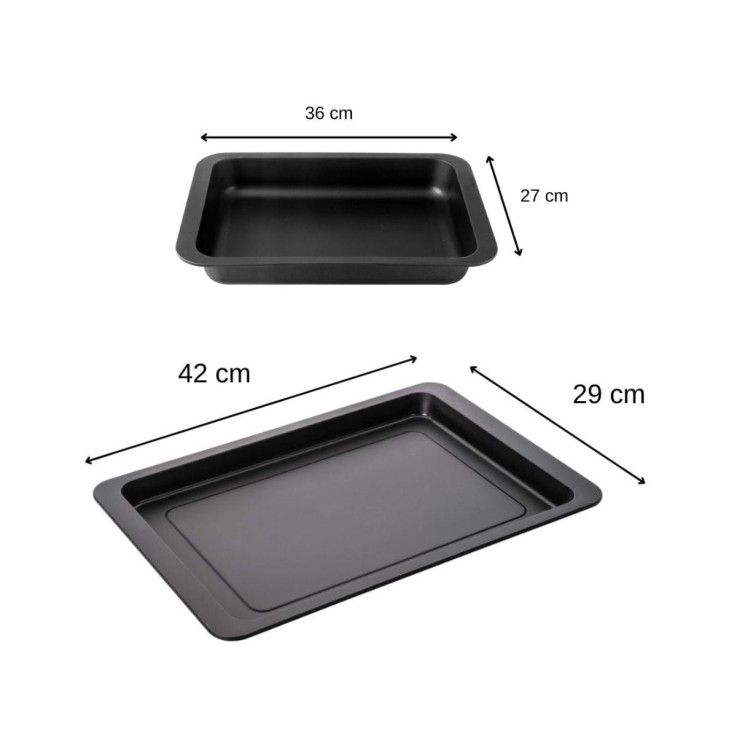 Ensemble de 2 plats de four rectangulaires 42 x 29 cm et 36 x 27 cm Zenker Special Countries