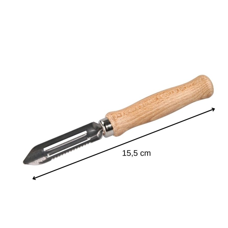 Eplucheur à légumes type économe 16 cm Fackelmann Wood Edition