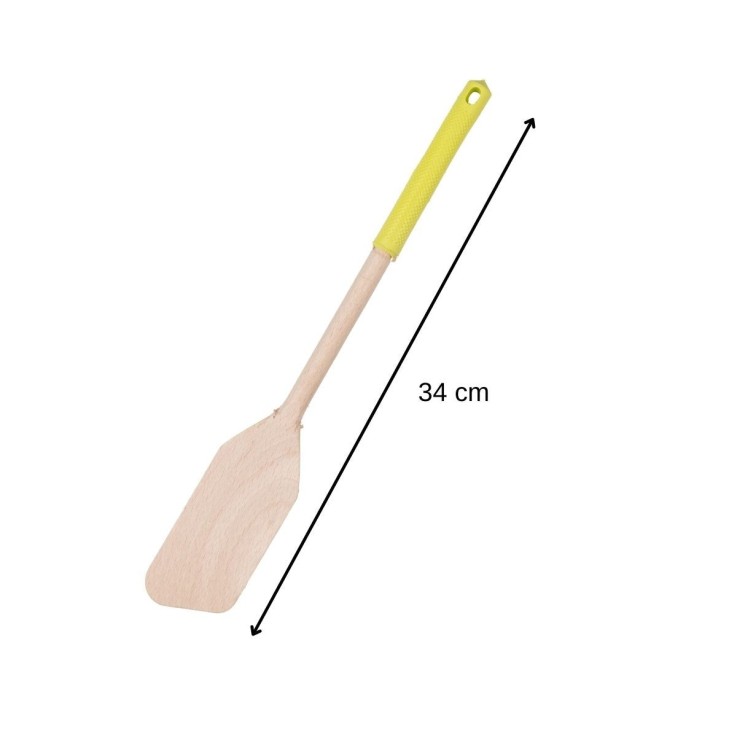 Set de 2 ustensiles de cuisine spatule en bois et silicone Fackelmann Boisselerie