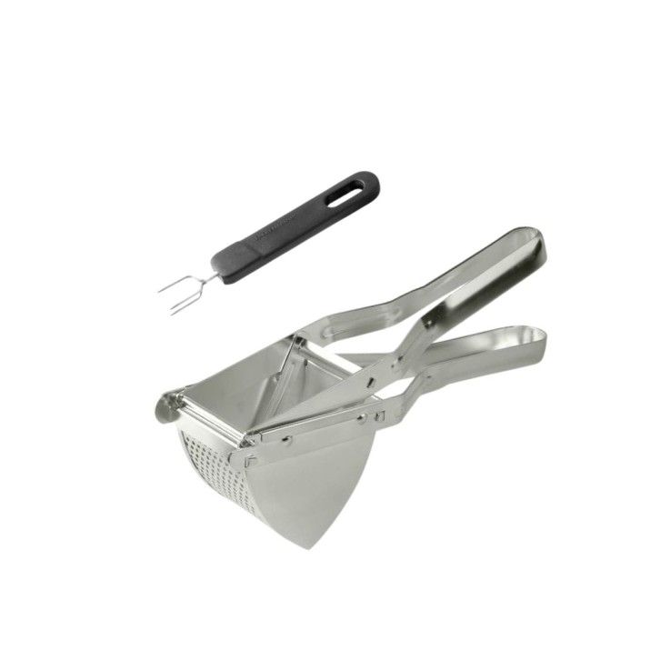 Duo Presse-purée à levier et Fourchette 3 dents pour pommes de terre Fackelmann
