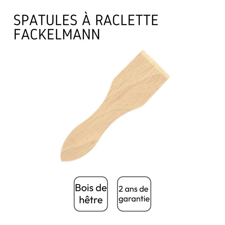 Lot de 6 spatules à raclette en bois 13 cm FSC Fackelmann