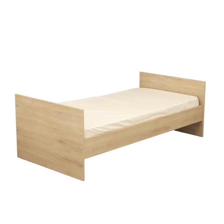 Lit bébé 60x120 évolutif 90x190 décor bois hêtre