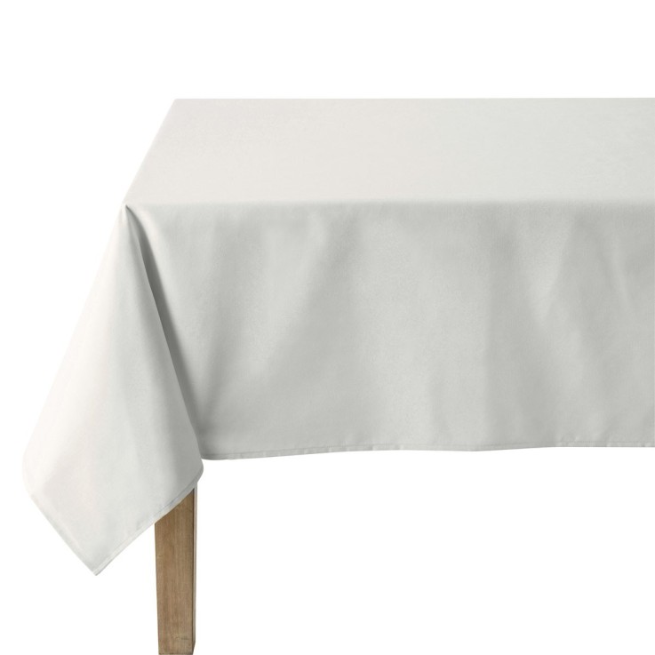 Nappe carrée unie en coton, traitée Teflon, CAMBRAI