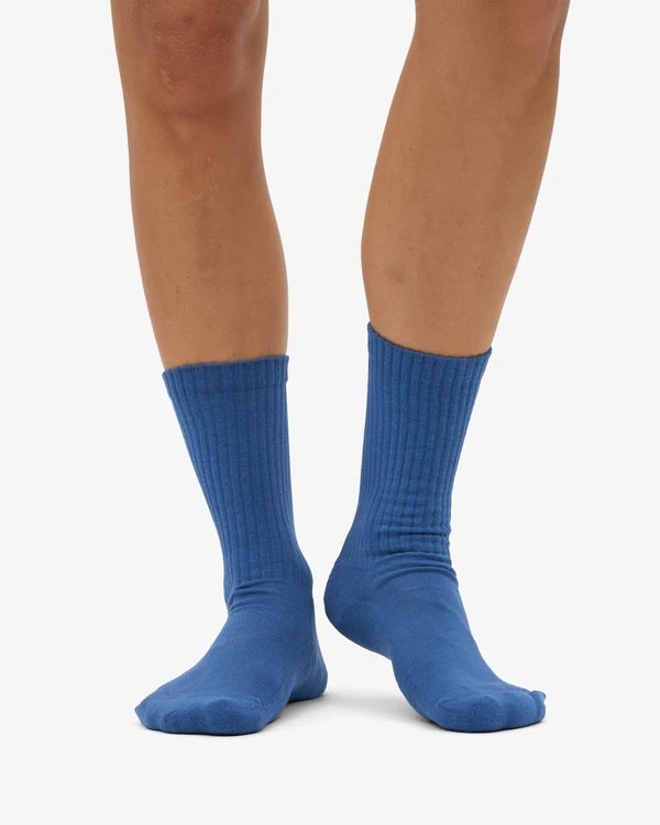 Chaussettes Active Petrol Blue Coton Bio