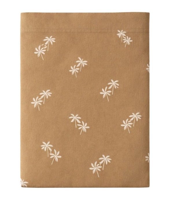 Drap plat imprimé en coton...