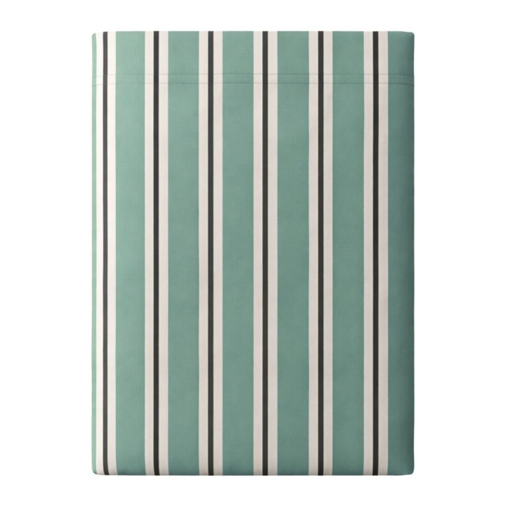 Drap plat imprimé en coton et viscose de bambou, ZEPHIR