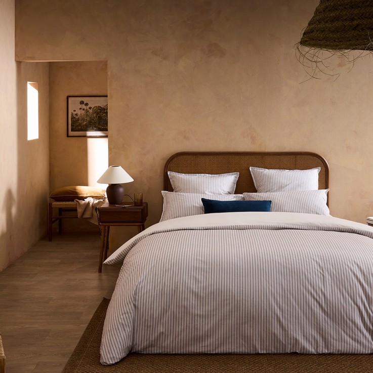 Housse de couette imprimée en percale de coton, TISSAGE