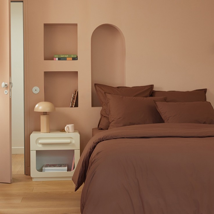 Drap plat uni en percale de coton, PREMIÈRE