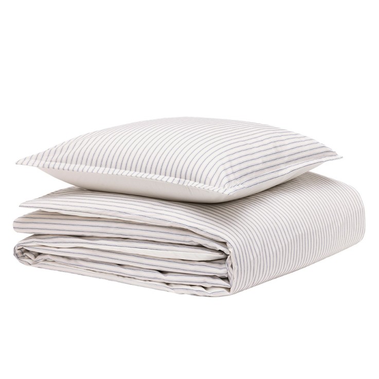 Parure de lit imprimée en percale de coton, taies carrées, TISSAGE