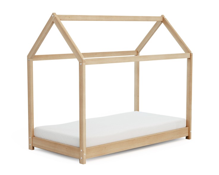 Lit Cabane enfant en bois 70 x 140 cm