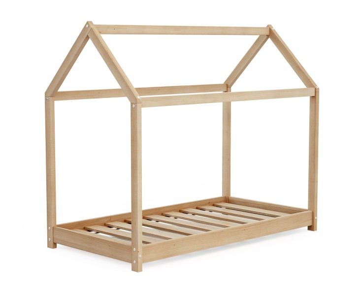 Lit Cabane enfant en bois 70 x 140 cm