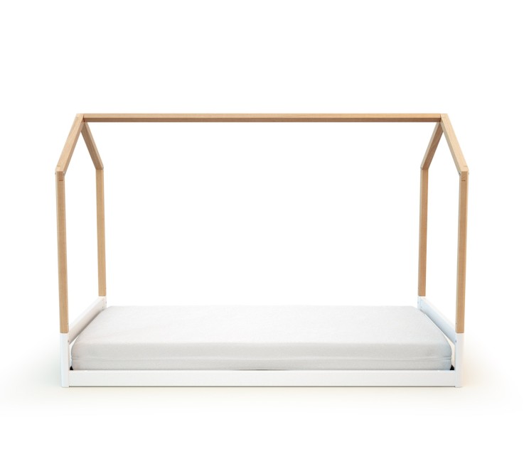 Lit cabane bébé évolutif en bois CONFORT 70 x 140 cm