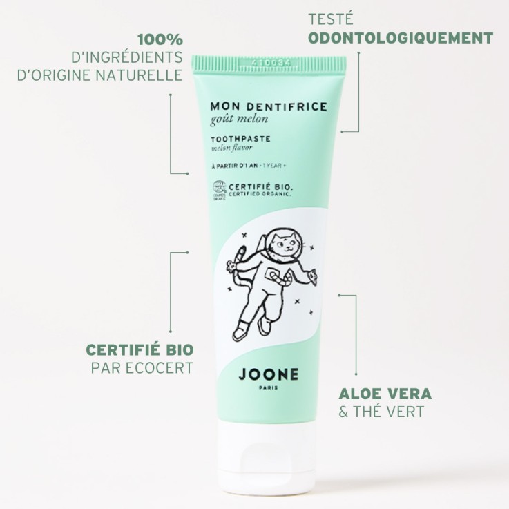 Le dentifrice enfant goût melon - 50 ml Bio