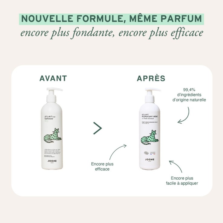 Le lait hydratant bébé à l'huile d'avocat - 400 ml Bio