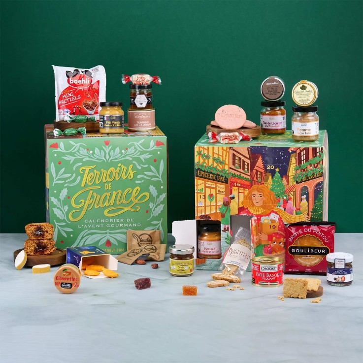 Calendrier de l'avent Cube des Terroirs de France - Le calendrier gourmand