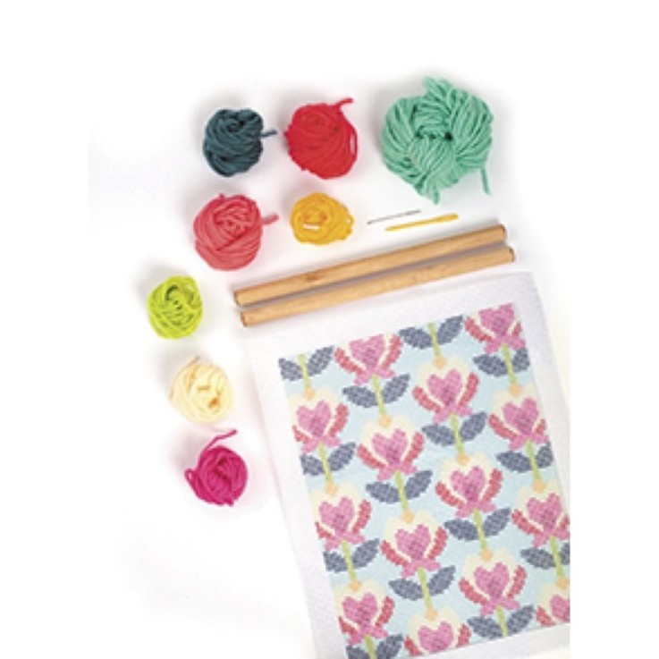 Graine Créative - Kit Canevas Fleurs de Lotus