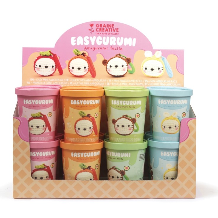 Kit EasyGurumi porte clés – Amigurumi facile "Fraise"