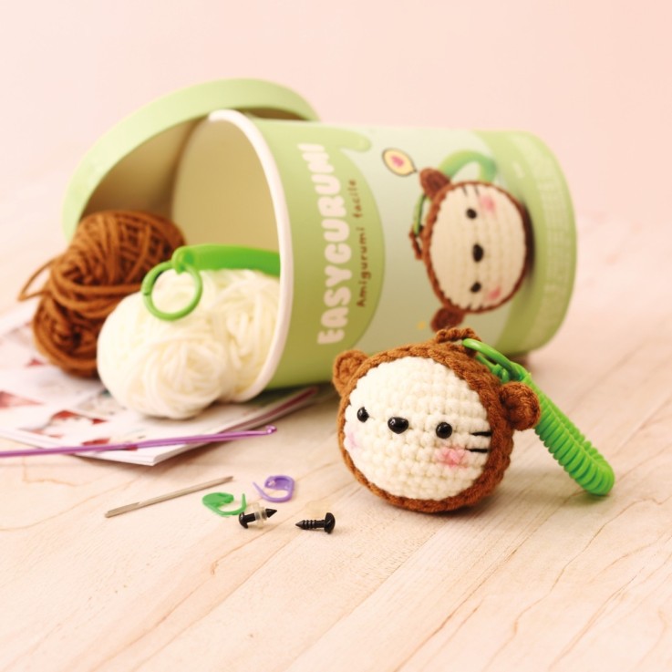 Kit EasyGurumi porte clés – Amigurumi facile "Ourson"