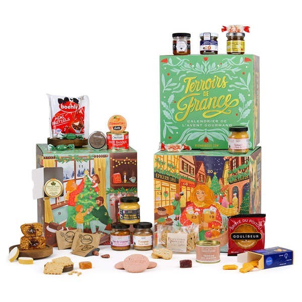 Calendrier de l'avent Cube des Terroirs de France - Le calendrier gourmand
