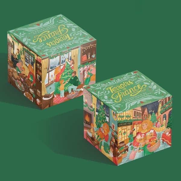 Calendrier de l'avent Cube des Terroirs de France - Le calendrier gourmand