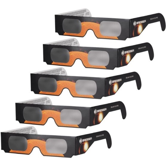 Lunettes pour éclipses solaires - Lot de 5