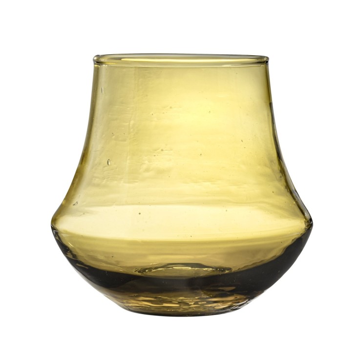 Lot de 6 verres à dégustation 28 cl recyclé soufflés bouche - Nour Ambre