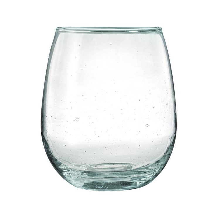 Lot 6 gobelets 30 cl en verre recyclé soufflés bouche - Nour