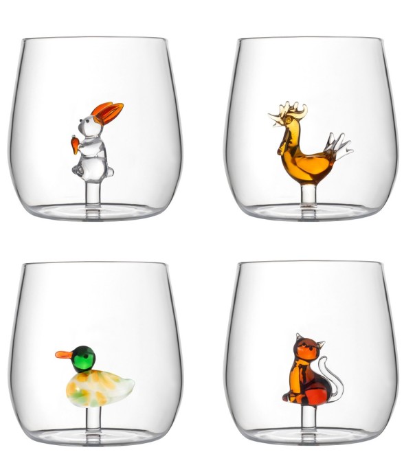 Set de 4 gobelets assortis...