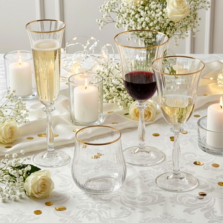 Lot de 6 verres à pied 25 cl - Altesse
