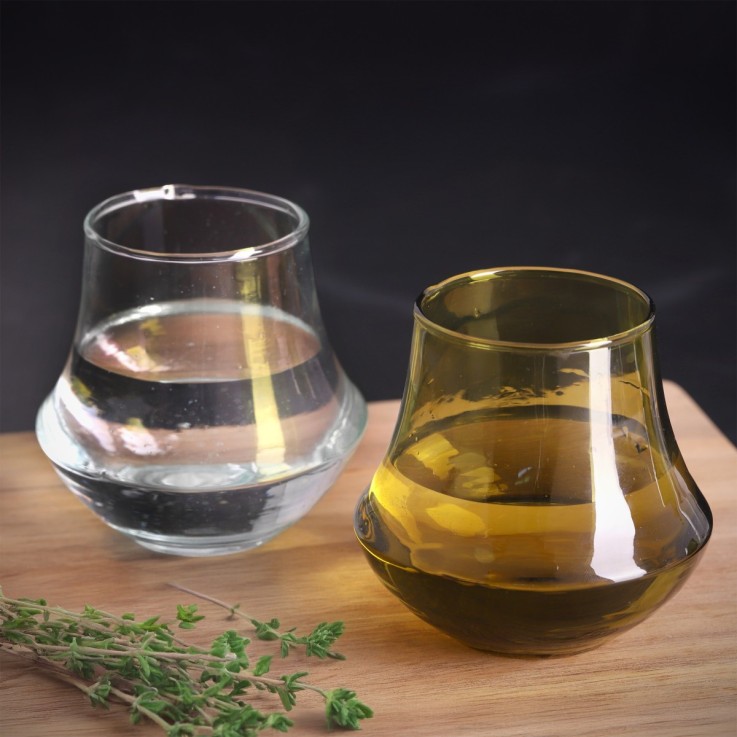 Lot de 6 verres à dégustation 28 cl recyclé soufflés bouche - Nour