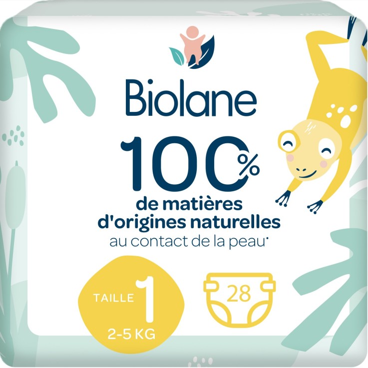 Couches taille 1 Biolane - 28 couches - 2 à 5 kg