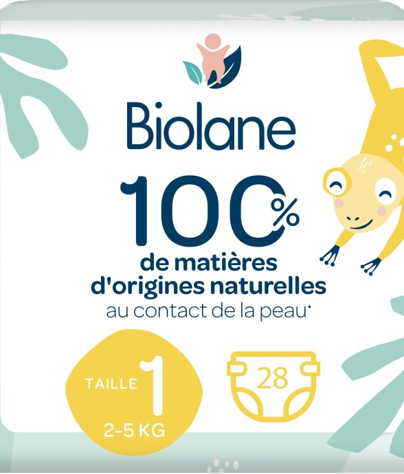 Couches taille 1 Biolane -...