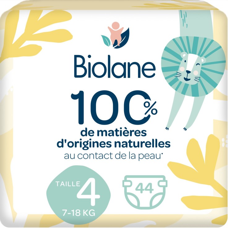 Couches taille 4 Biolane - 44 couches - 7 à 18 kg