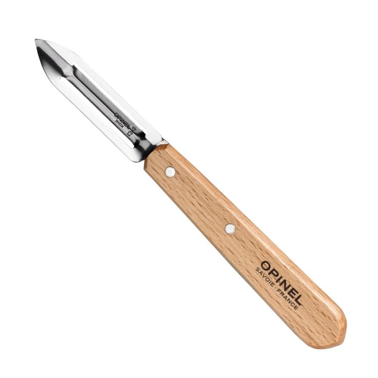 Eplucheur N°115 manche en bois naturel en acier inoxydable (inox)