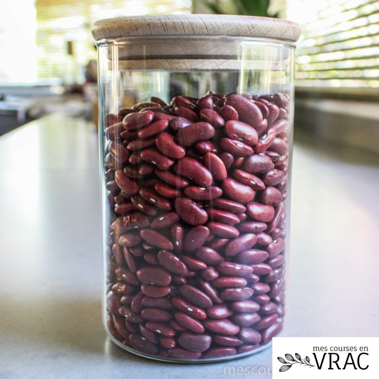 Bocal en verre avec couvercle en bois 0.5L