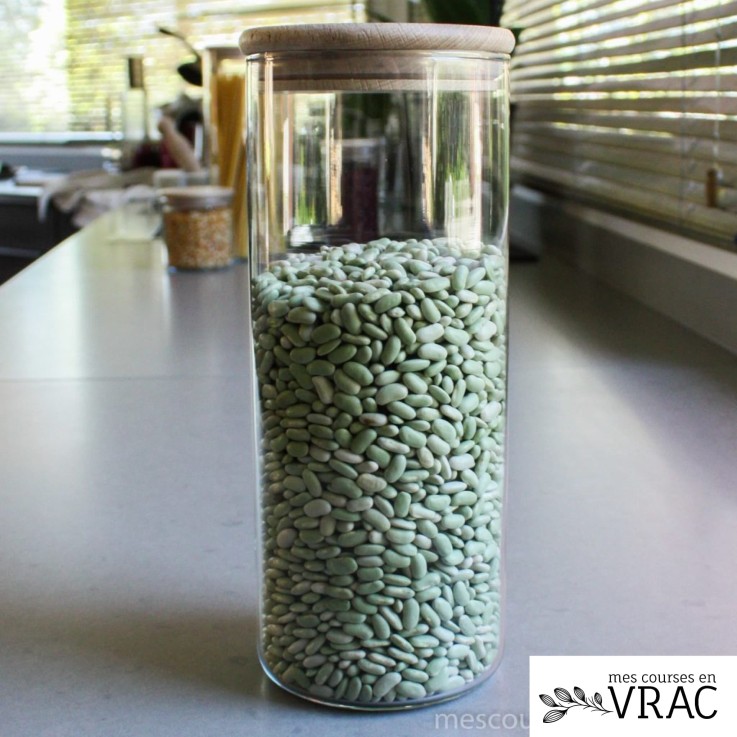 Bocal en verre avec couvercle en bois 0.5L