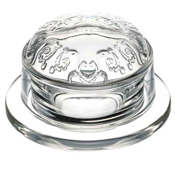 Beurrier Versailles 6,5x9,5 cm en verre