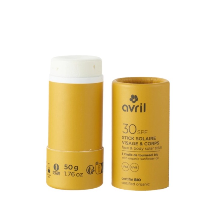 Stick solaire visage et corps SPF 30 (50gr) Bio