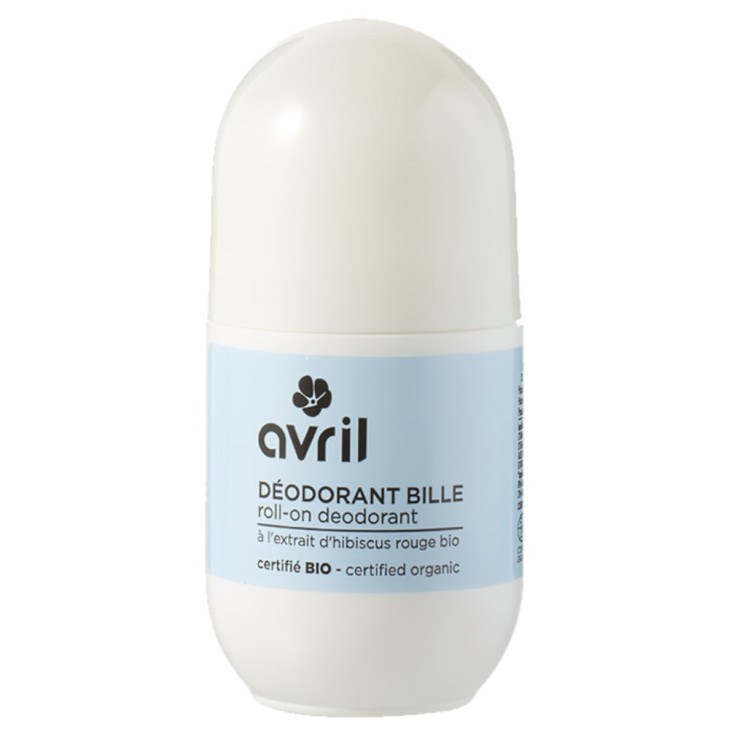 Déodorant roll-on à l'extrait d'hibiscus rouge Bio